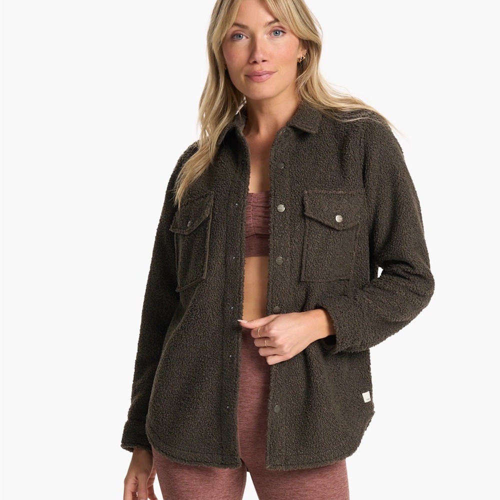 Vuori Dark Brown Teddy Jacket